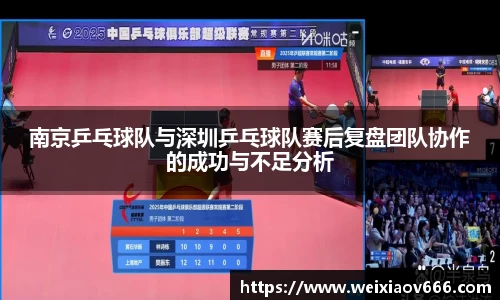 南京乒乓球队与深圳乒乓球队赛后复盘团队协作的成功与不足分析
